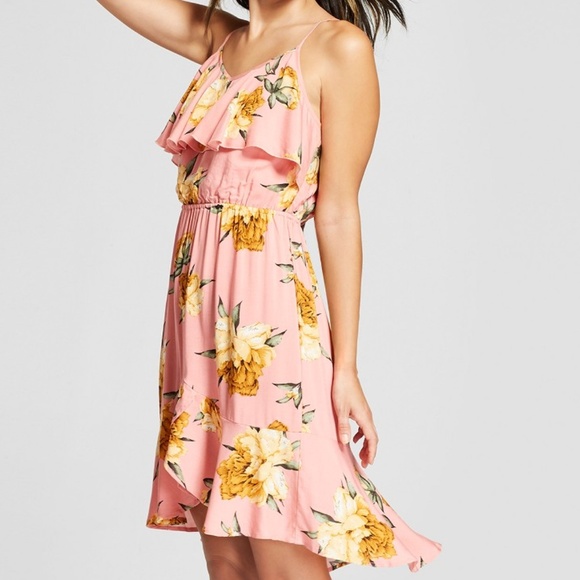 Floral Print Ruffle Dress - Picture 1 of 2